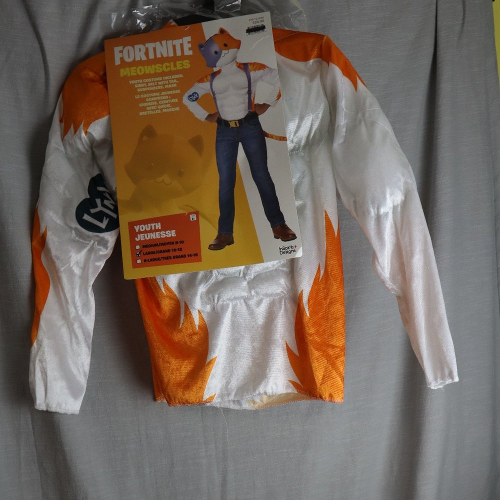 Fortnite Meowscles youth Halloween Costume